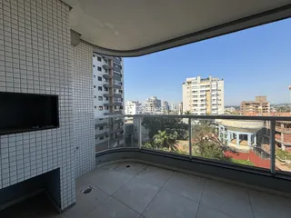 Vista da varanda de um apartamento em Lajeado, Brasil.