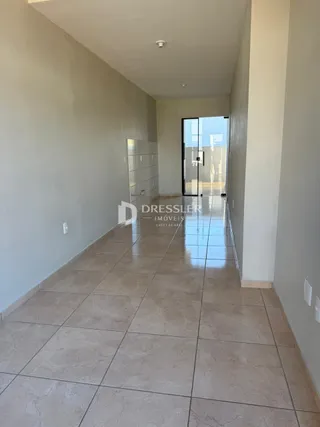 Corredor interno de uma residência em Lajeado, Brasil.