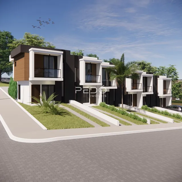 Fachada moderna de um imóvel residencial em Lajeado, Brasil.