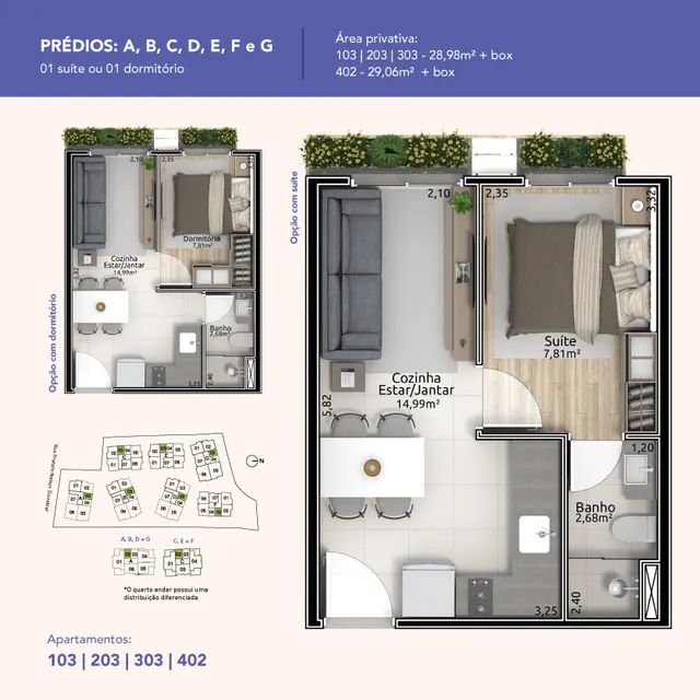 Apartamento com 1 dormitório, foto 3