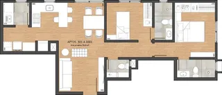Apartamento com 2 dormitórios, foto 3