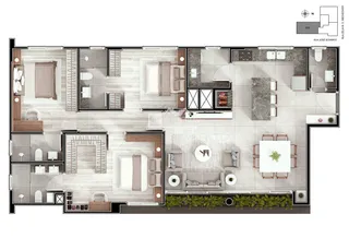 Apartamento com 3 dormitórios, foto 12