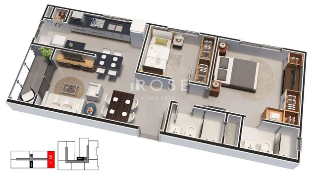 Apartamento com 3 dormitórios, foto 2