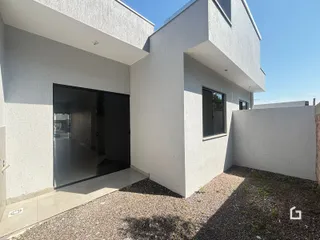 Fachada moderna de uma residência em Lajeado, Brasil.