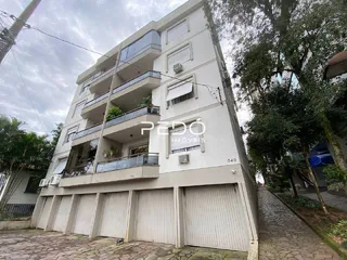 Fachada de um prédio residencial em Lajeado, Brasil, com varandas.