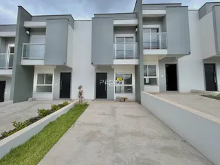 Fachada moderna de um edifício residencial em Lajeado, Brasil.