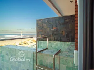 Vista da varanda com vista para o mar no litoral de Lajeado.
