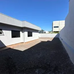 Fachada externa de uma residência em Lajeado, Brasil.