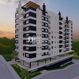 Fachada de um prédio residencial em Lajeado, Brasil.