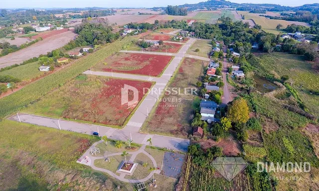 Vista aérea de um terreno rural em Lajeado, Brasil.
