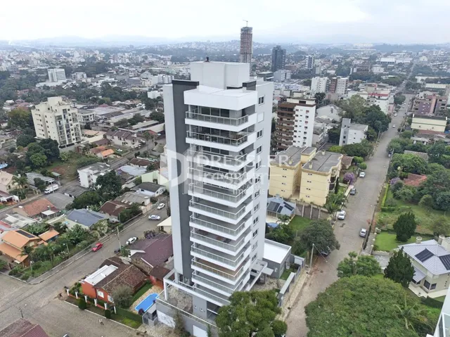 Vista aérea de uma área urbana em Lajeado, Brasil.