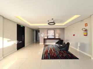 Corredor interno de uma residência em Lajeado, Brasil.