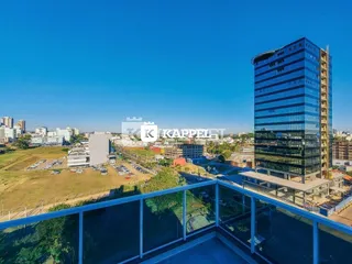 Vista panorâmica da cidade de Lajeado vista de um terraço.