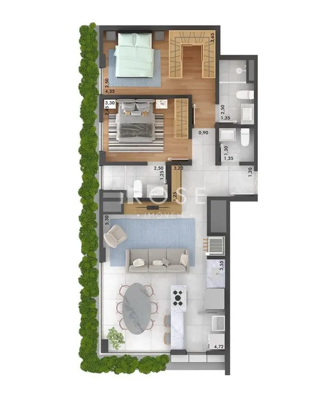 Apartamento com 2 dormitórios, foto 2