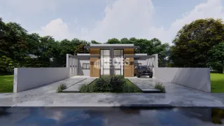 Fachada moderna de uma residência em Lajeado, Brasil.
