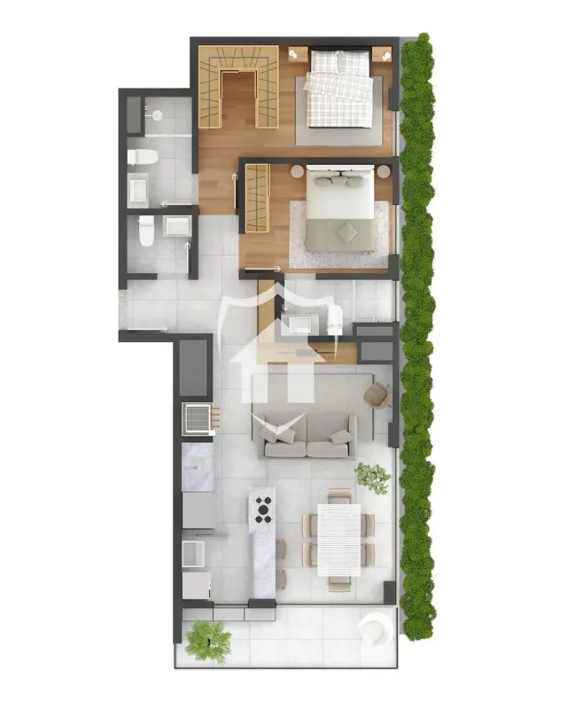 Apartamento com 2 dormitórios, foto 5
