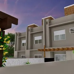 Fachada de um prédio residencial em Lajeado, Brasil.
