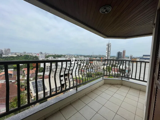 Vista da varanda de um apartamento em Lajeado, Brasil.