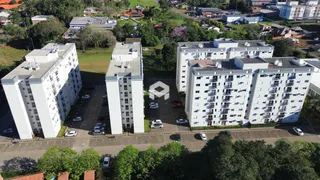 Vista aérea de um conjunto de edifícios residenciais em Lajeado, Brasil.