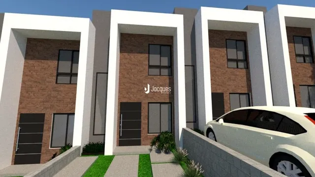 Fachada moderna de um imóvel residencial em Lajeado, Brasil.