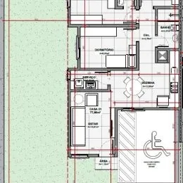 Planta baixa de um imóvel residencial mostrando a disposição dos cômodos.