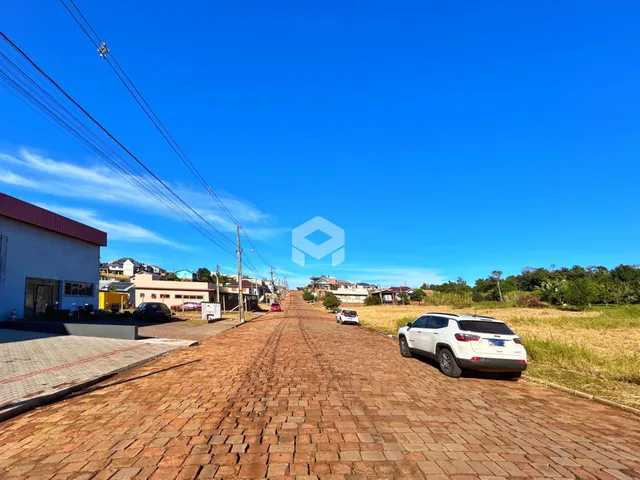 Vista da rua de uma residência em Lajeado, Brasil.