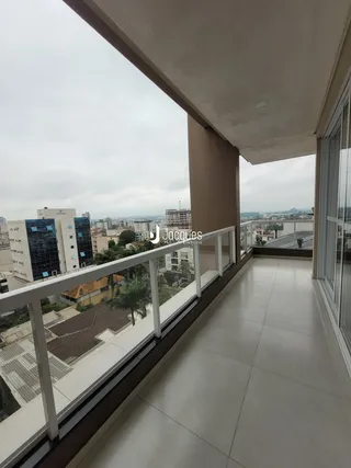 Vista da varanda de um apartamento em Lajeado, Brasil.