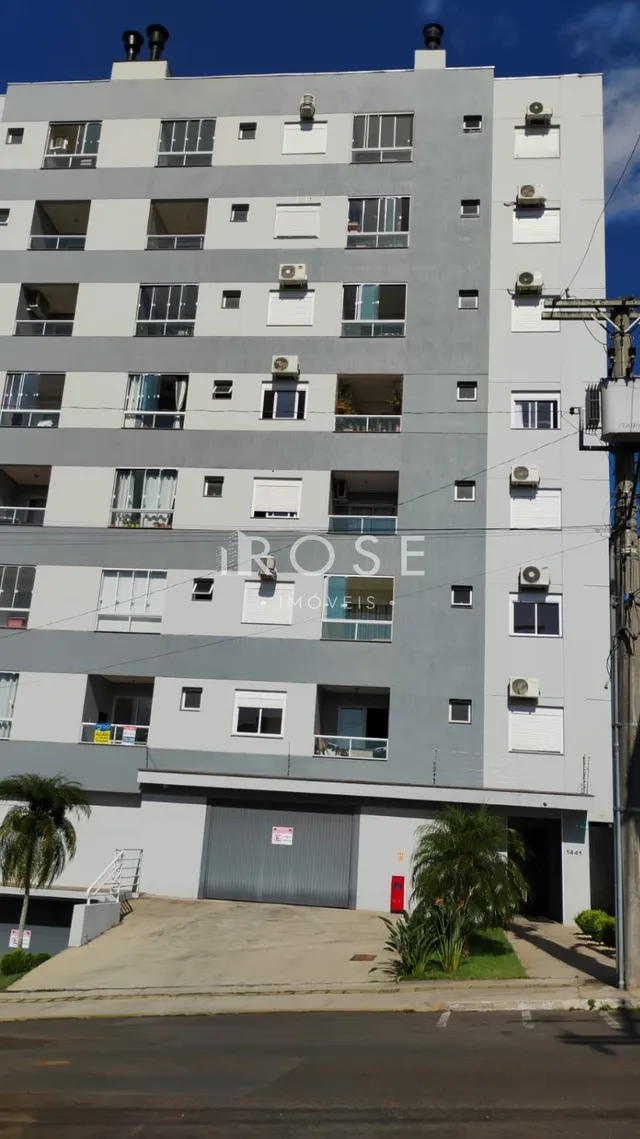 A fachada de um prédio residencial em Lajeado, Brasil.
