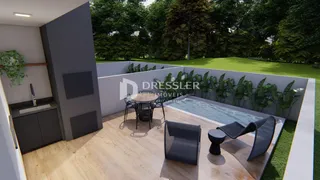 Foto de uma área externa com piscina e jardim em Lajeado.