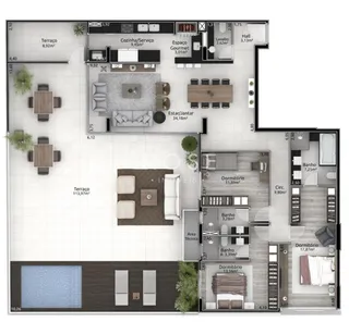 Apartamento com 3 dormitórios, foto 3