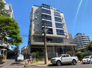 Fachada de um prédio residencial em Lajeado, Brasil.
