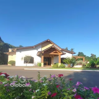 Fachada de uma casa em Lajeado, Brasil.