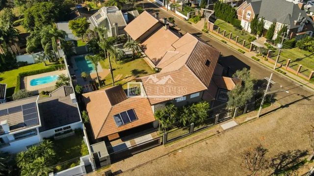 Vista aérea da propriedade residencial em Lajeado, Brasil.