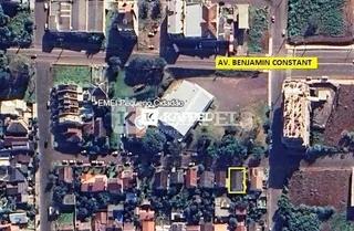 Vista aérea de um bairro residencial em Lajeado, Brasil.