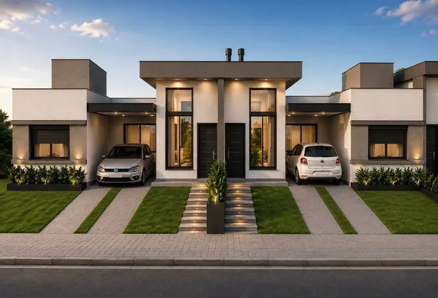 Casa geminada com 2 dormitórios