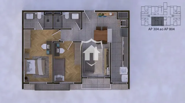 Apartamento com 2 dormitórios, foto 5