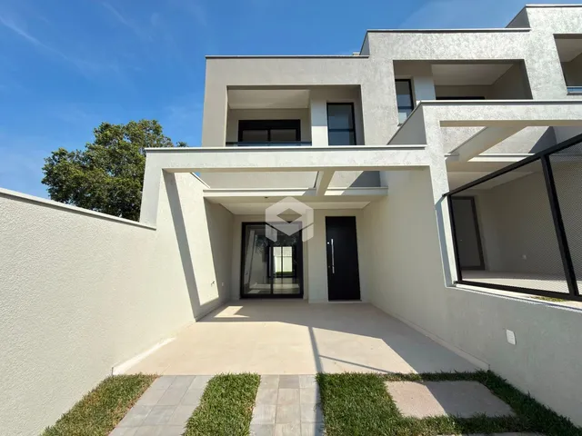 Fachada moderna de um imóvel residencial em Lajeado.