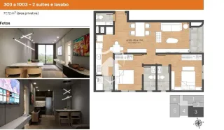 Apartamento com 2 dormitórios, foto 3
