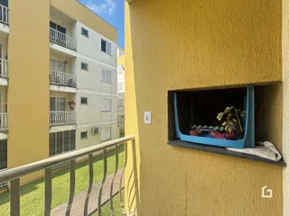 Vista da fachada de um prédio residencial em Lajeado, Brasil.