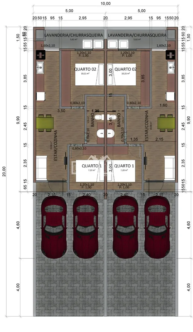 Casa geminada com 2 dormitórios, foto 4