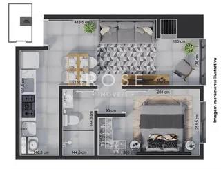 Apartamento com 1 dormitório, foto 3