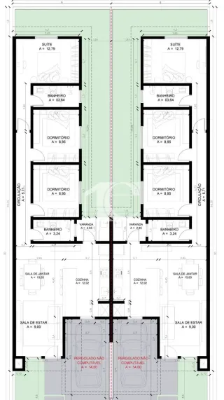 Casa geminada com 3 dormitórios, foto 14