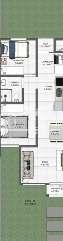 Casa geminada com 2 dormitórios, foto 5
