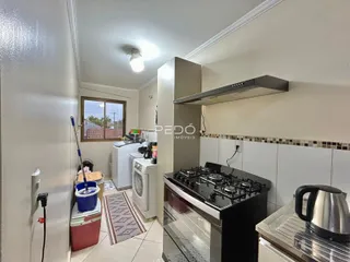 Interior da cozinha de um imóvel em Lajeado, Brasil.