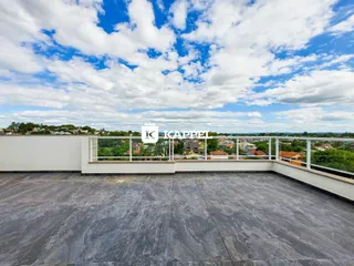 Foto da varanda mostrando a vista da paisagem urbana de Lajeado.