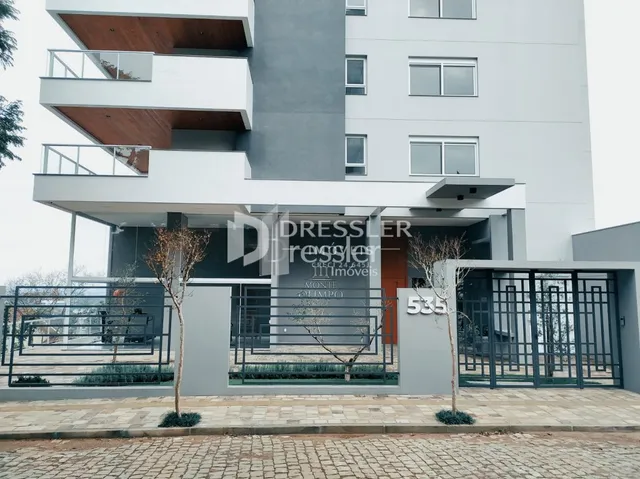 Fachada moderna de um prédio residencial em Lajeado.