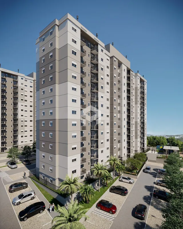 Fachada de um prédio residencial em Lajeado, Brasil.