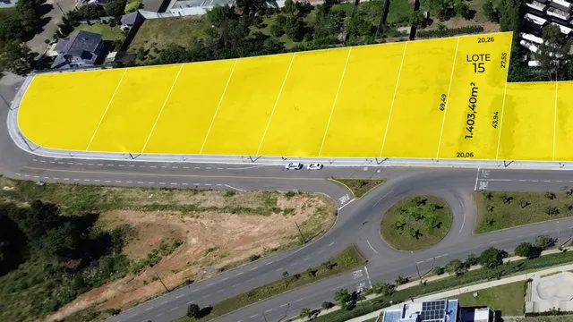 Vista aérea do lote 15 em Lajeado, Brasil.