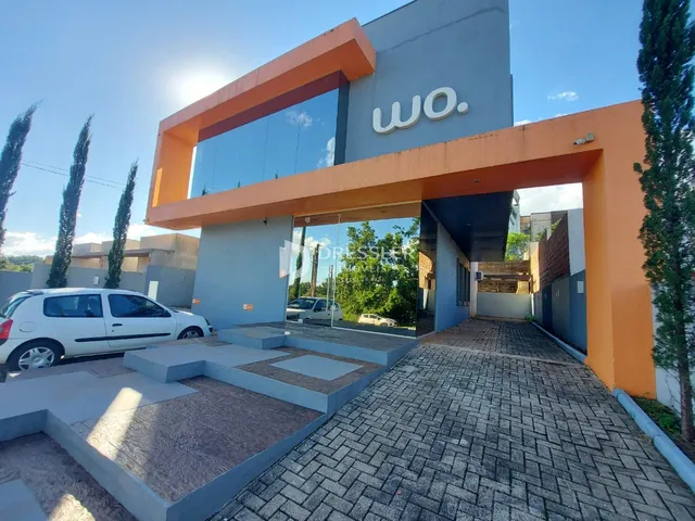 Fachada moderna de uma residência em Lajeado, Brasil.