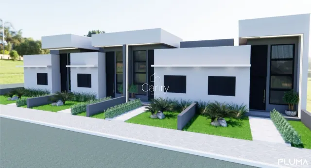 Fachada moderna de uma residência em Lajeado, Brasil.